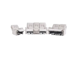 Conjunto De Sala De Estar Beliani Bergen De Terciopelo Beige 202x72x101