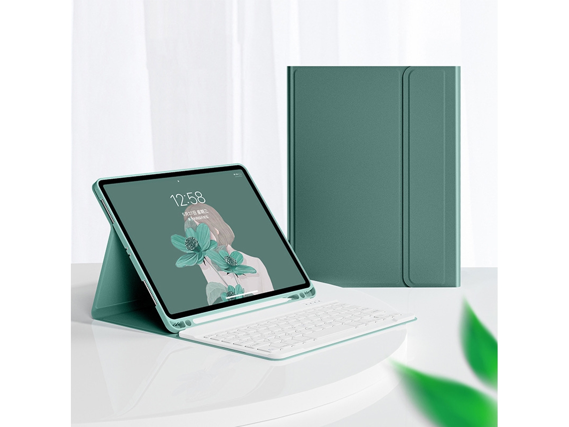 Capa Com Teclado Bluetooth Para Tablet, Compatível Com Ipad 10.2, Para Digitação, Estudo, Trabalho E Utilização Diária