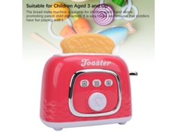 Primerox bread Maker Toy Simulação Torradeira Brinquedo Cozinha para Crianças 3+ Anos com Acessórios Abs