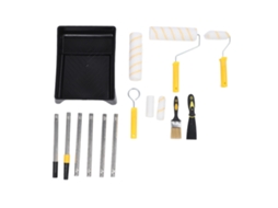 Kit De Pintura Laxiscreed Com 10 Rolos E Haste De Aço Inox Para Acabamentos De Alta Qualidade