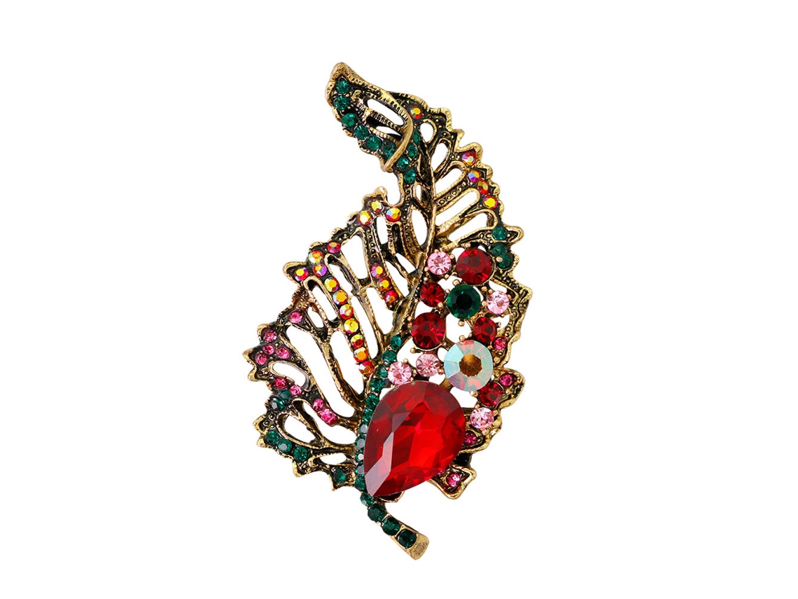Broche De Mulher Estilo Vintage Brilhante