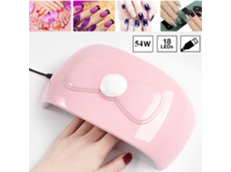 Lâmpada Secadora De Unhas Inteligente 54w 18 Led Com Sensor Infrarrojo Para Esmaltes De Gel E Curado Solar