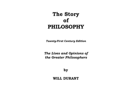 Livro The Story Of Philosophy De Will Durant (inglês - Capa Dura)