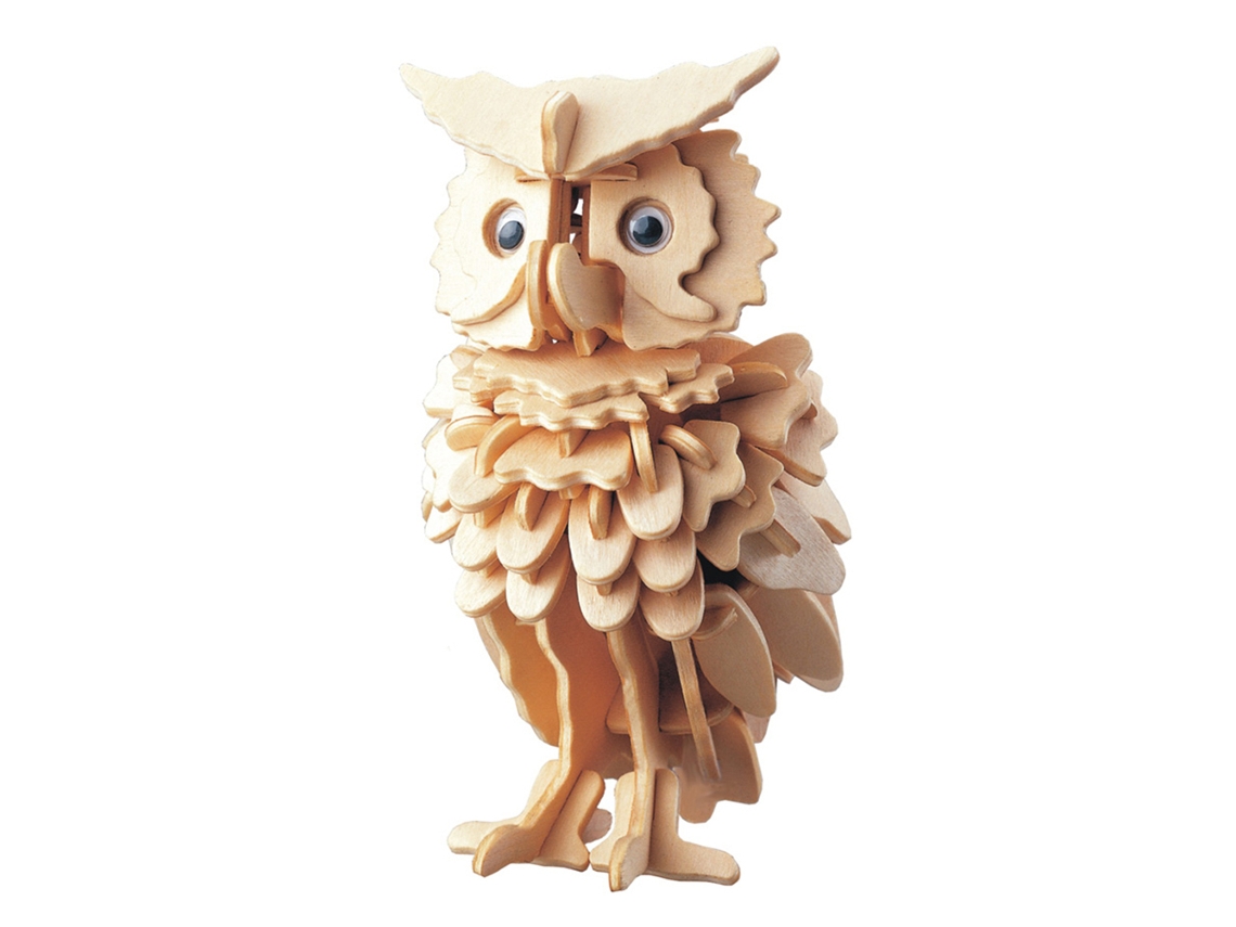 Aetheria-quebra-cabeça 3d De Madeira Coruja Kit De Construção Diy Brinquedo Para Crianças