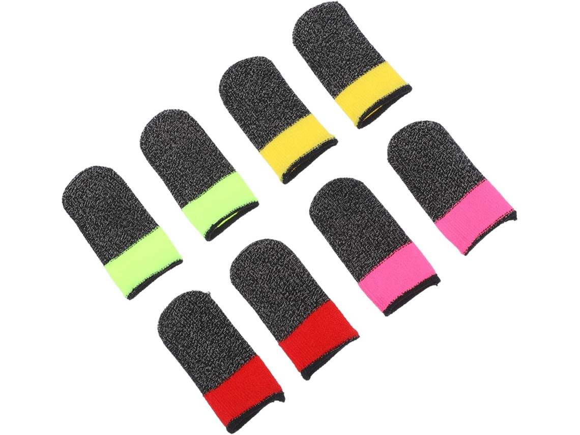 Nuobesty 4-pares De Protetores Dedos Antiderrapantes Para Jogos Vídeo, Resistentes Ao Suor, Acessório Para Celular