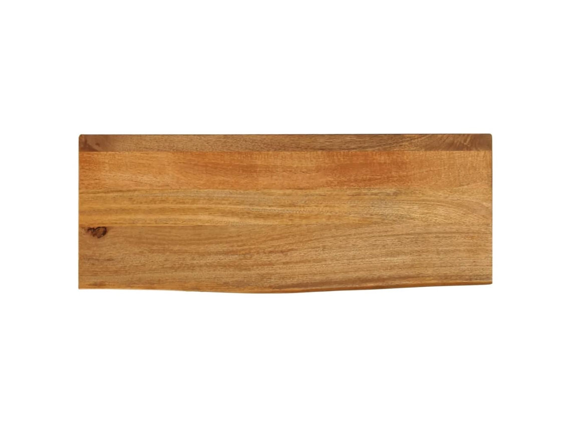 Vidaxl Tampo De Mesa C/ Borda Viva 70x20x2,5 Cm Mangueira Maciça