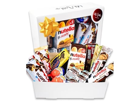 Caixa Presente Chocolates | Kinder Bueno, Bready, Crunch, Kinder Joy Ideal Para Aniversários E Casais Iami
