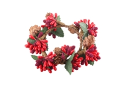 Coroa Artificial de Natal Simulada Diy Decoração Versátil para Interior e Exterior