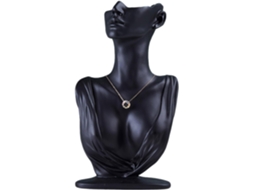 Elegante Expositor De Joias Em Formato De Manequim Para Colares E Brincos, Ideal Para Amantes De Joias.