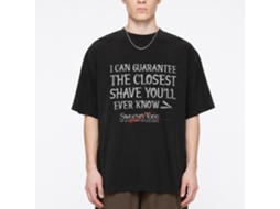 Rockinstone Sweeny Todd Closest Shave Black Adult T-shirt Size:xxxl