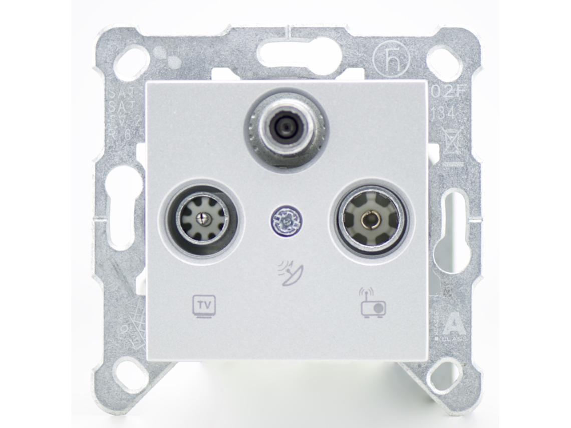 Fm Sat Alu Tv Socket Mecakey Karre Novella Range