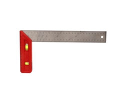 Quadrado de Marcenaria Profissional 30cm com Bolha de Nível | S/MARCA