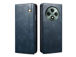 Capa De Couro Com Textura Crazy Horse Para Oppo Find X6 Oil Wax