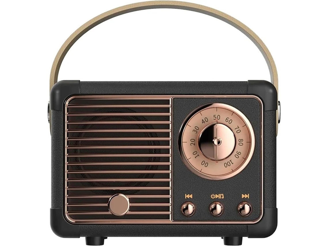 Mini caixa de som portátil Bluetooth Yizhood, pequena e elegante caixa de som para ambientes externos com subwoofer, branca