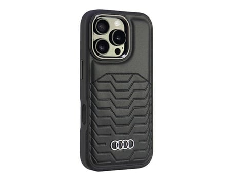 Capa para iPhone 16 Pro AUDI Rígida Preto
