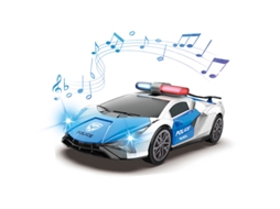 (carro De Polícia) Carro De Polícia Elétrico Infantil Com Luzes, Música E Carroceria Transformável