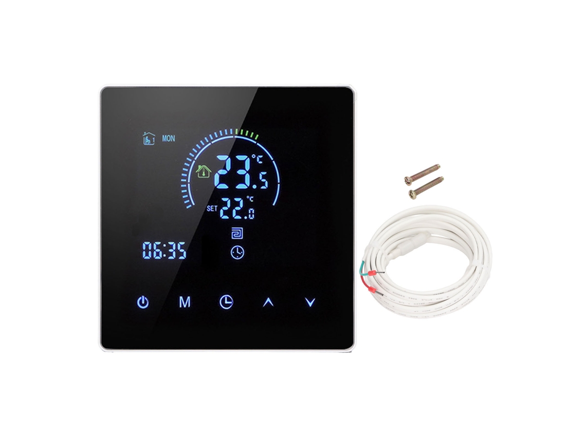 Termostato Digital Programável 16a Com Display Lcd Branco 90v 240v