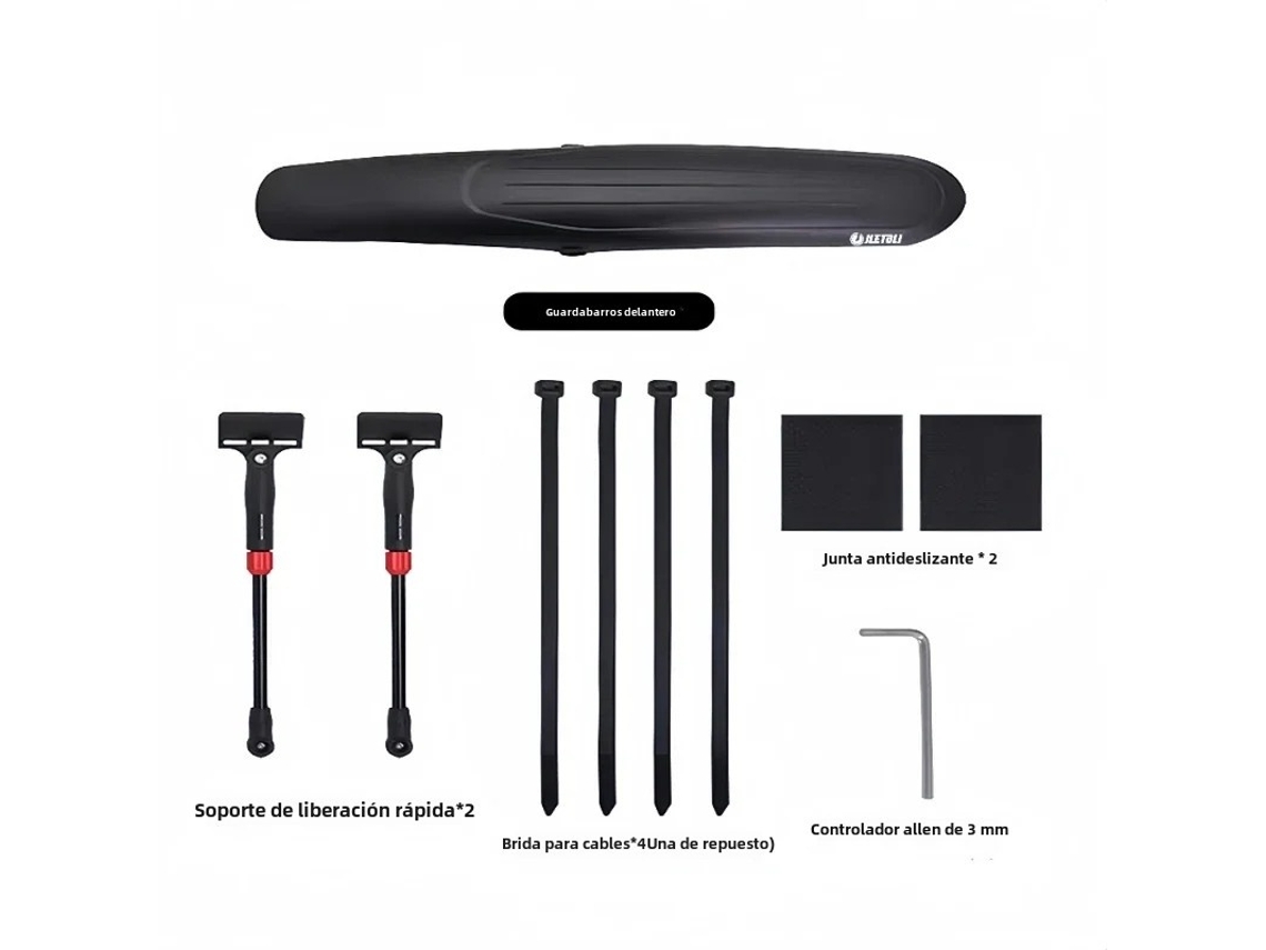 Lurelia Para-lamas Para Mtb 7,6cm, 26 A Ajustável