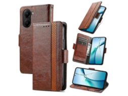 Capa De Couro Pu Caseneo Com Suporte E Bloqueio Rfid Para Xiaomi Poco X7 Pro 5g