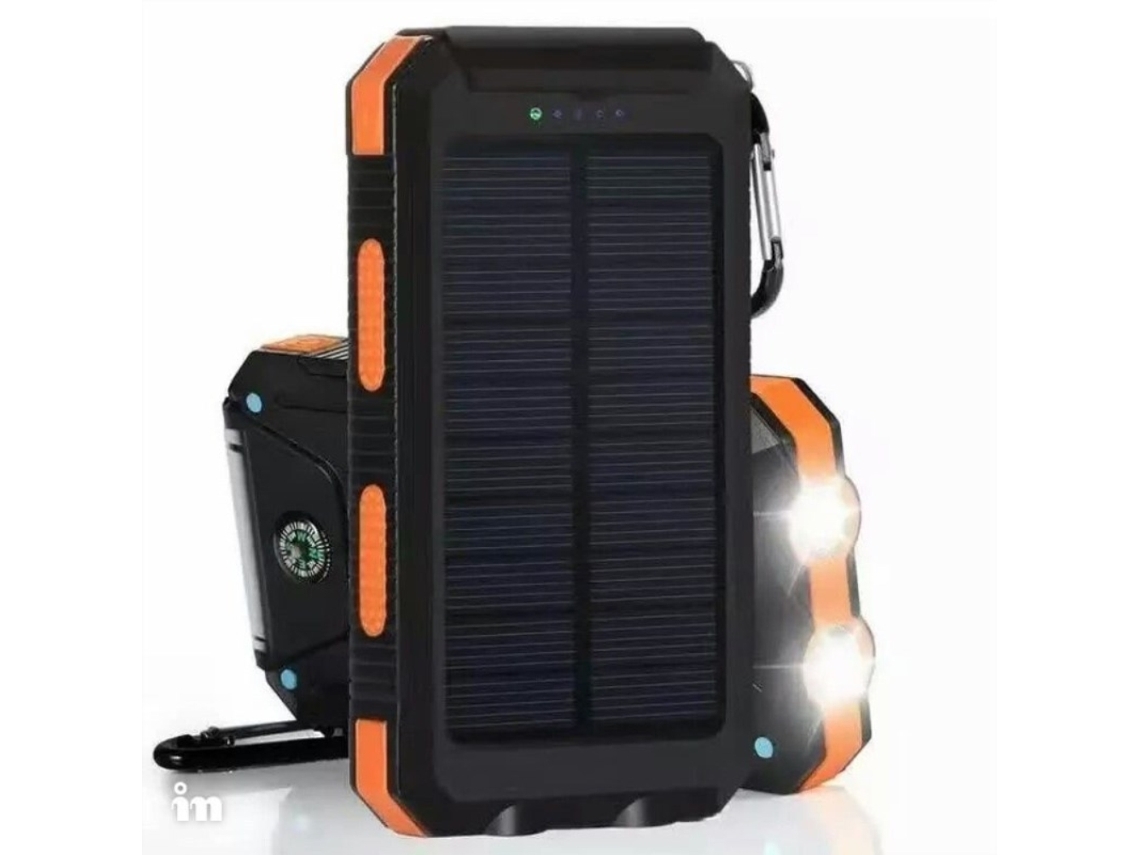 Banco de Energia Solar Yuexinghui EOOCOO com bússola portátil para exterior