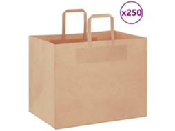 Paper Bag, Paper Bags Vidaxl Marrom Papel (32 X 22 X 24 Cm)