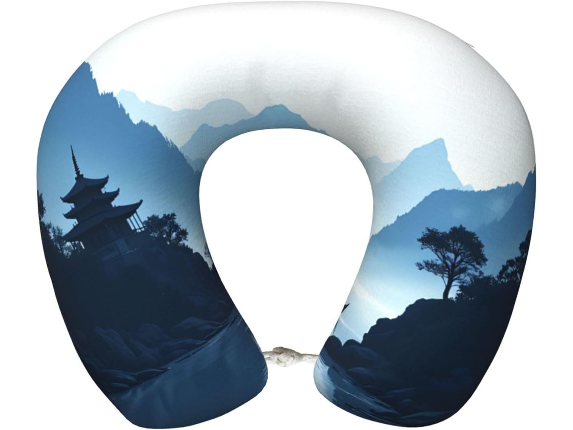Travesseiro de Viagem Ergonômico em Espuma Viscoelástica S/MARCA