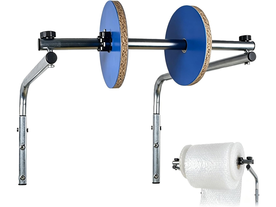 Dispensador de Rolo Plástico Bolha 40cm Para Montagem Na Parede, Suporte para Almofadas de Bolha, Substituição de Rollo