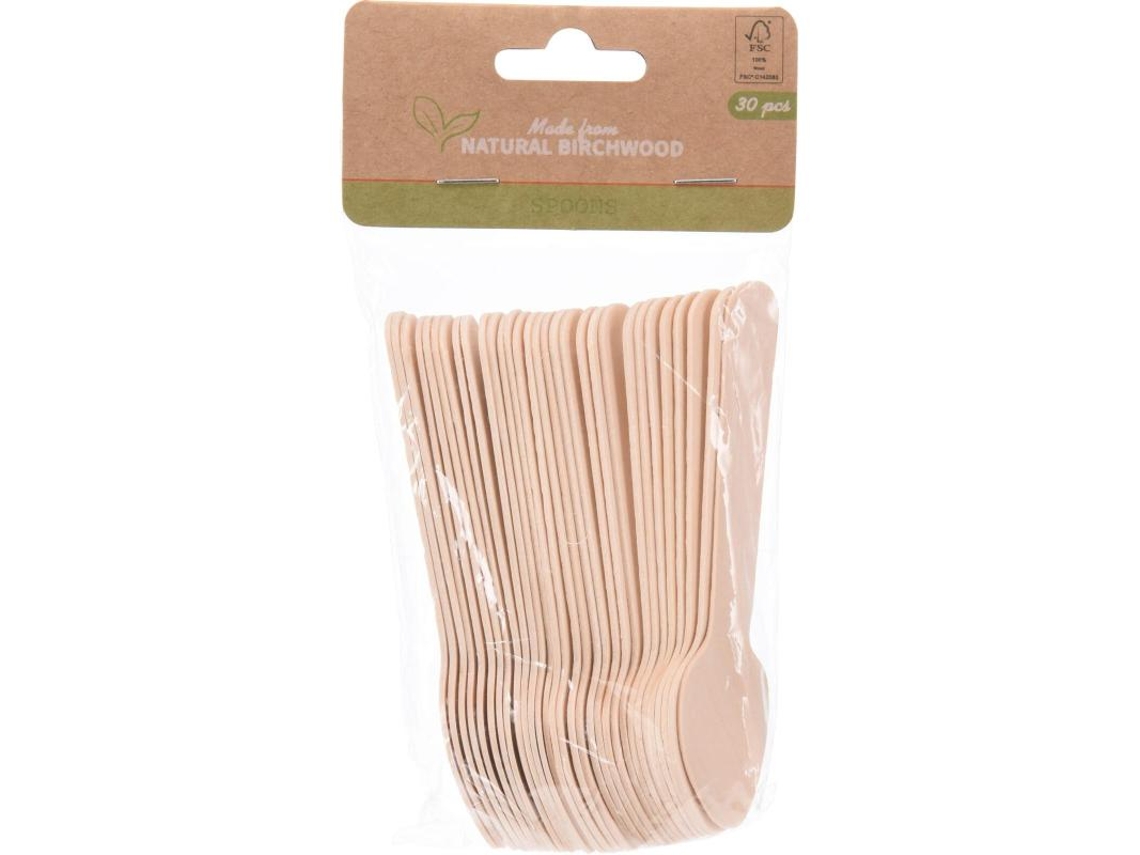 Cucharas Madera Set 30 Ecofriendly