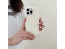 Capa Para Iphone 17 Xym Em Tpu De Couro Sintético Off-white, Estilo Coreano Simples, Com Textura Macia.