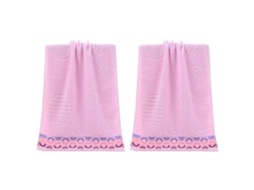 Toalha de Mãos NEVEANCE Banheiro Super Altamente Algodão Rosa (34x75cm)