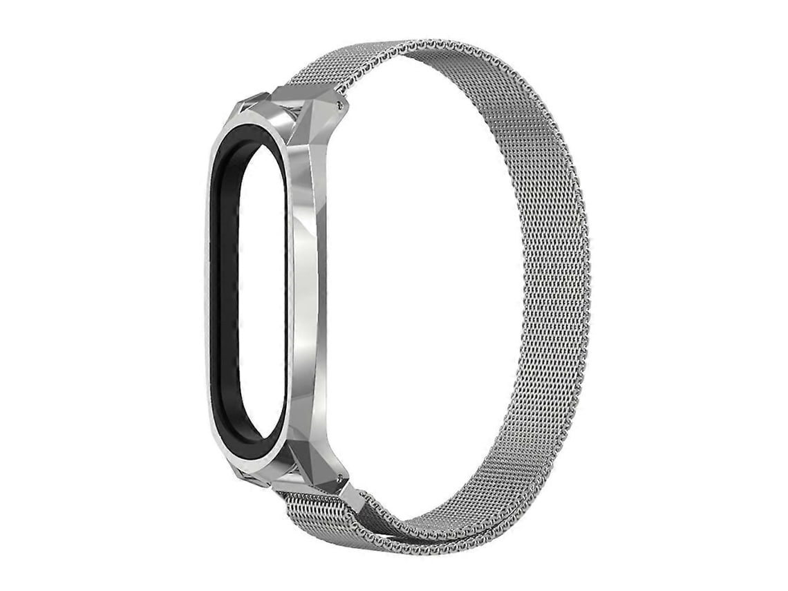 Pulseira Magnética Mijobs Milan Gt Em Aço Inoxidável Para Xiaomi Mi Band 6/5/4/3 (preta)