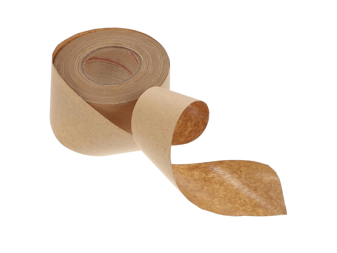 Fita Adesiva De Papel Kraft Ativada Por Água Para Embalagens, Fácil De Usar.