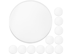 Almofadas De Borracha Genéricas Para Mesas Vidro, 12 Peças, Transparentes, 25mm X 3mm, Espaçadores Antiderrapantes Para