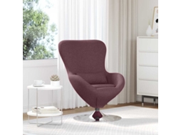 Vidaxl Cadeira Ovo Roxo 63 X 73 X 90 Cm Tecido