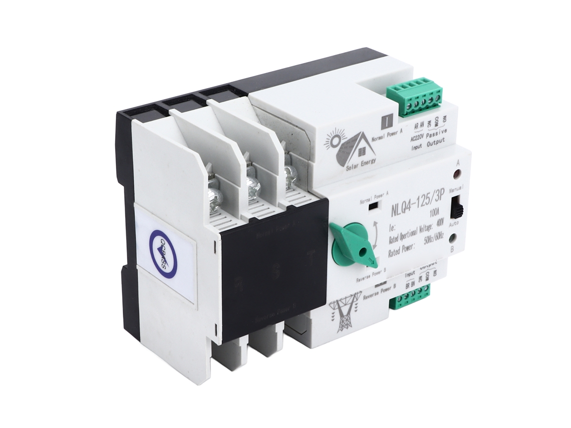 Chave Seletora Elétrica De Transferência De Energia Dupla Ininterrupta 400v 100a