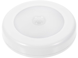 Luz Noturna Com Sensor De Movimento E 6 Leds Brancos Em Abs, Fácil