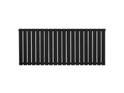 Radiador Plano Coluna Única 600x1400 Mm | Preto | 1270w | Aço Carbono Durável | Instalação Simples | Aquecimento Rápido