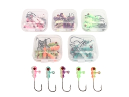 Kit de Iscas de Pesca no Gelo com 50 Peças e Caixa