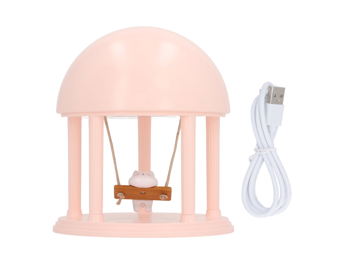 Luminária Projetora Gato LAXISCREED Rosa Dimmável com Alto falante