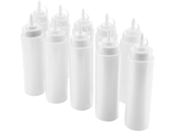 Conjunto De 10 Recipientes De Plástico Para Especiarias, Com Capacidade De 720 Ml, Ideais Para Molho Gokoco