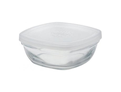 Lancheira Freshbox Transparente Com tampa Quadrado (9 cm)