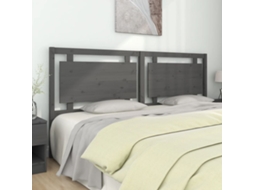 Cabecero 125,5x4x100 cm Pino Macizo Gris