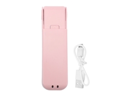 Ventilador Portátil Usb Recarregável 3 Velocidades Rosa