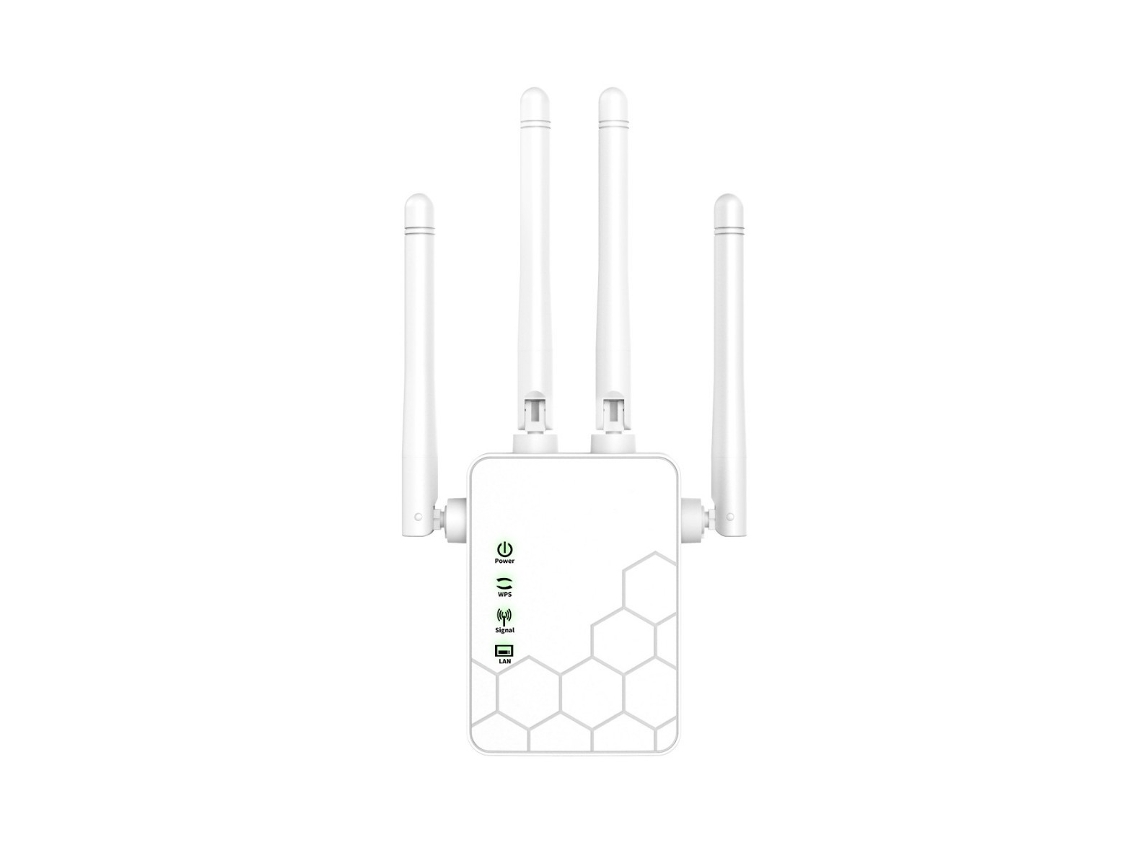 Amplificador de sinal Wi-Fi com quatro antenas, receptor Semi Fio, amplificador de sinal Wi-Fi configurável