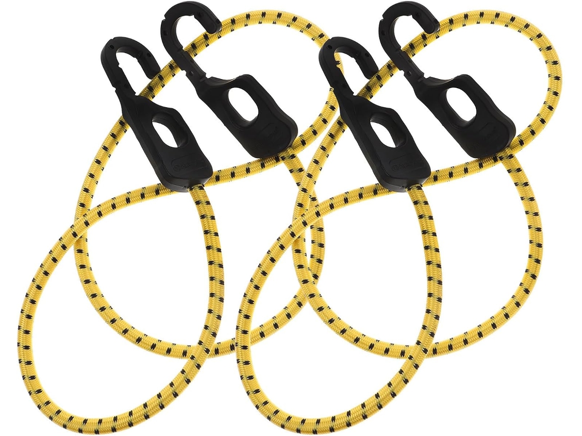 Conjunto De 2 Tiras Elásticas Ajustáveis Com Gancho Para Bagagem