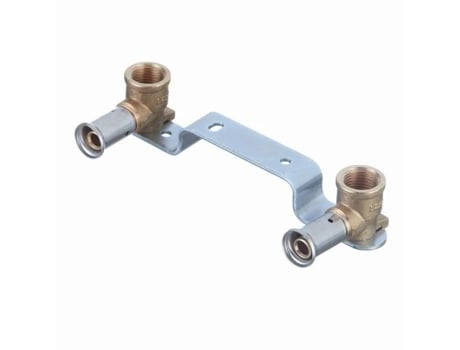 Suporte de Parede HENCO Dois Suportes de Parede Crimpados em Latão Multicamadas Fêmea 1/2 Ø16 Mm 28Pv-16041604-1