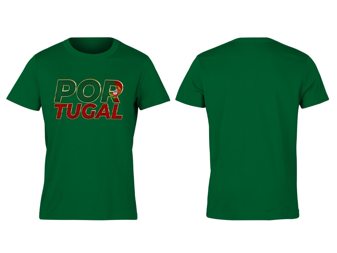 T-shirt TOPBRANDS Portugal Adepto Verde (L)