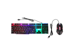 Conjunto Teclado e Mouse LAXISCREED com Luz de Fundo Ergonômico
