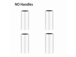 Fasst - Pacote com 480 folhas, 8 rolos adesivos extra fortes com 2 cabos para remoção de pelos de animais, 60 folhas cada, manual, plástico