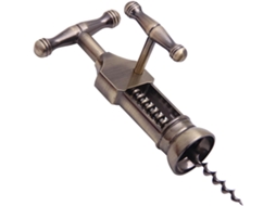 Saca-rollhas Vintage Profissional com Haste Rosqueada, Design Ergonômico, Marrom